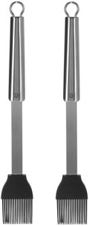 2x Bakkwasten/invetkwasten RVS/siliconen 30 cm keukenbenodigdheden