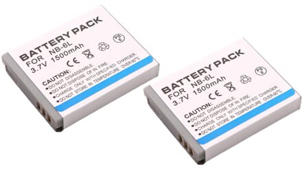 2x bateria NB-6LH NB 6L NB-6L NB6L Batterij voor Canon Power-shot Camera SX520 HS SX530 SX600 SX610 SX700 SX710 IXUS 85 95 200 210