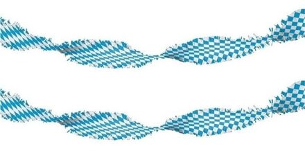 2x Beieren slingers 6 meter Oktoberfest versiering Multi