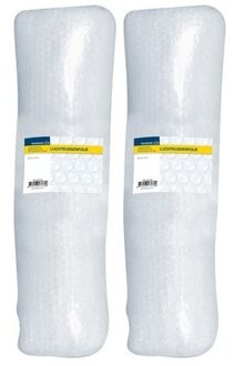 2x Bubbel folie op rol 5 m x 50 cm - noppenfolie