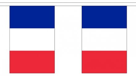 2x Buiten vlaggenlijn Frankrijk 3 meter