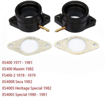 2X Carburateur Interface Intake outlet Spruitstuk Adapter Isolator Voor Yamaha XS400/Maxim Maxim XS400R XS400S Erfgoed/Speciale