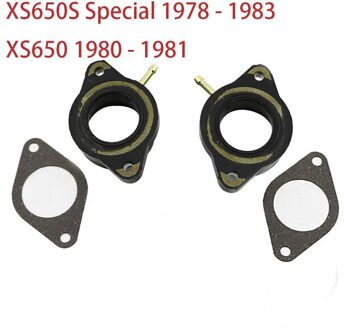 2x Carburetor Houder Inlaatspruitstuk Laarzen Carb Carburateur Interface Inlaatspruitstuk Voor Yamaha XS650 Xs Xs 650 Speciale 78-83
