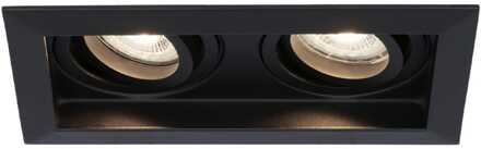 2x Durham - LED Inbouwspots Zwart Kantelbaar