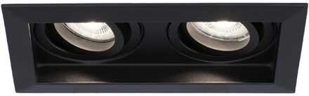 2x Durham - LED Inbouwspots Zwart Kantelbaar