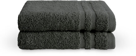 2x Gastendoekje Antraciet 30x50cm