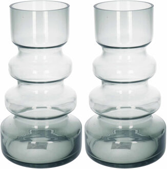 2x Glazen vaas/vazen Meandra 16 x 30 cm