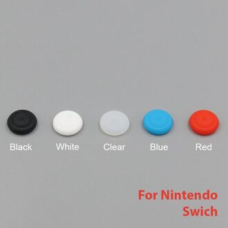 2x Grips Joystick Nintendo Switch/Schakelaar Lite Rubber Protector Black