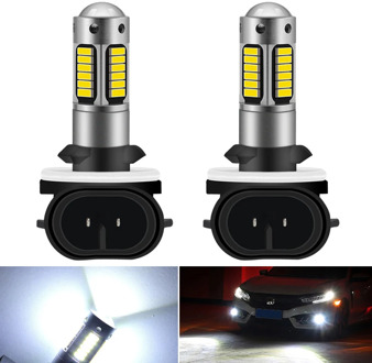 2X H27 led 880 881Car LED Fog Lights Replacement Bulbs For Mercedes Benz AMG CLA W203 W211 W204 W210 W124 W212 W202 W205 white