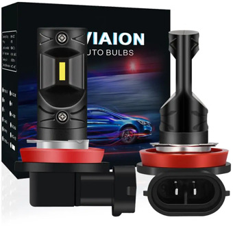 2x H8 H11 LED Fog Lights Bulb Error Free 12V Car DRL Lamp Canbus white 1200LM For Audi A3 A4 B6 B8 A6 C6 80 B5 B7 A5 Q5 Q7 TT 8P