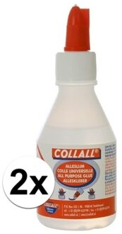 2x Hobby alleslijm 100 ml Transparant