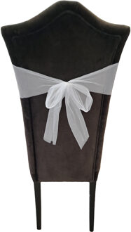 2x Hobby/decoratie witte tule stof op rol 15 cm x 9 meter