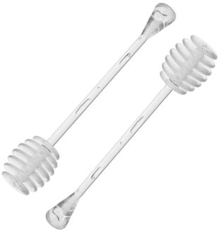 2x Honing lepels van kunststof 17 cm