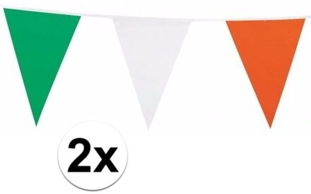 2x Ierse vlaggenlijn nylon 7 meter