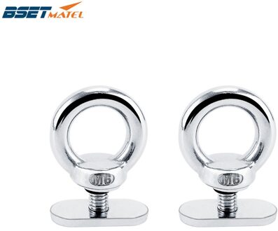 2X Kajak Track Mount Tie Down Oogje Spoor Schroeven Track Noten Voor Bungee Koord Touw Roeien Opblaasbare Boot Kajak accessoires