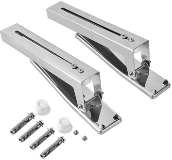 2x Keuken Rvs Magnetron Beugel Stevige Opvouwbare Stretch Wall Mount Rack Plank Beugel Keuken Plank