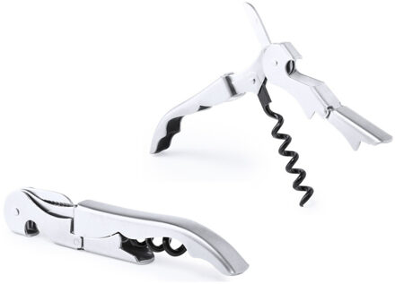 2x kurkentrekker / flesopener 3-in-1 - rvs - wijnflesopener / bierflesopener - keuken