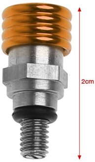 2x M4x0.7 Vork Air Bleeder Kleppen Voor Ktm Exc Sx Sxf Xc Xcw 250 500 525 530 Motocross Luchtdruk ontluchter Set Oranje