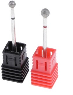 2x Nail Boren Bal Hoofd Diamant Roterende Bramen Cuticle Schoon Manicure Bit
