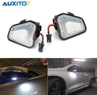 2x No Error LED Side Mirror Puddle Light for VW Volkswagen EOS Passat B7 CC Scirocco Jetta 4motion Santana Courtesy Welcome Lamp