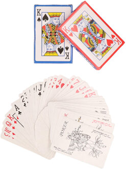 2x Pakje speelkaarten - 54 stuks - spelletjes Multi
