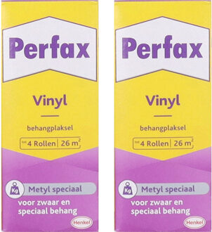 2x pakken Perfax metyl special behanglijm voor zwaar en speciaal behang 200 gram -Behangplaksel - Papier mache - Surprises