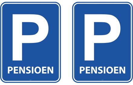 2x Pensioen/met de VUT deurborden 47 x 33 cm - Feestartikelen versiering decoratieborden