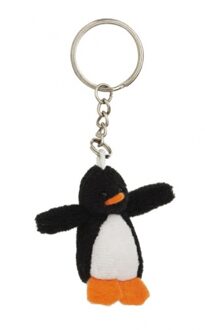 2x Pluche pinguin knuffel sleutelhanger 6 cm - Speelgoed dieren sleutelhangers