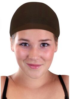 2x Pruiken netjes - bruin - voor volwassenen - pruiken blijven zo beter zitten