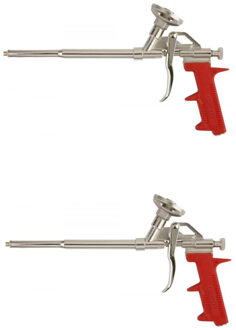 2x Purpistolen / schuimspuiten metaal voor purschuim