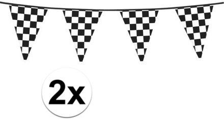 2x Racing vlaggenlijn 6 meter