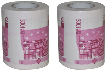 2x Rollen 500 euro toiletpapier