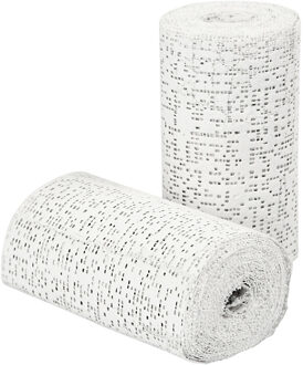 2x rollen gips gaas/gipsverband 10 x 2,7 m - Gipsrollen - Zwanger - Gipsbuik - Maskers - Afdruk lichaam