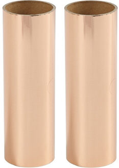 2x rollen rose gouden hobby transfer folie 50 cm knutselmateriaal