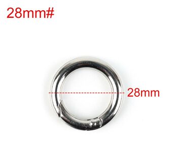 2X Ronde Karabijnhaak Camping Snap Knop Clip Hook Sleutelhanger Lente Ring Toetsen Klimmen Wandelen Outdoor 28mm