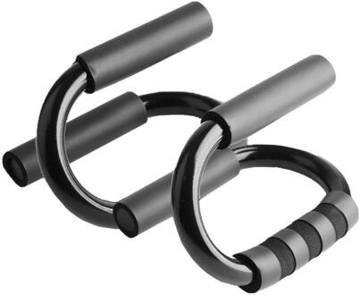 2x S Shape Push Up Bars Push-Up Stands Borst Spier Uitbreiding Apparatuur Push-Ups Stands Bars Tool fitness Training