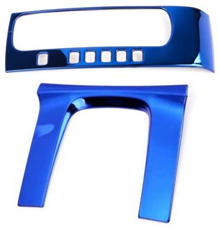 2x Shift Gear Panel Trim Automatische Transmissie Shift Box Cover Voor 10Th Gen Honda Civic , blauw