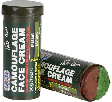 2x Speelgoed zwarte/groene camouflage schmink stiften voor kids