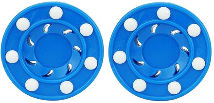 2x Sport Straat Roller Hockey Spel Puck Pro Schot Voor Beoefenen En Klassieke Training Indoor En Street Hockey Praktijk Puck blauw