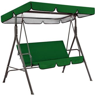 2x Stoel Luifel Cover Tuin Patio Swing Seat Cover Waterdicht Binnenplaats Opknoping Voor Home Tuin Leggen Accessoires 164x114x15cm leger