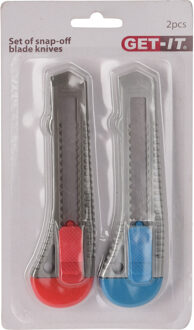 2x stuks afbreekmessenset / breekmessen 15 cm