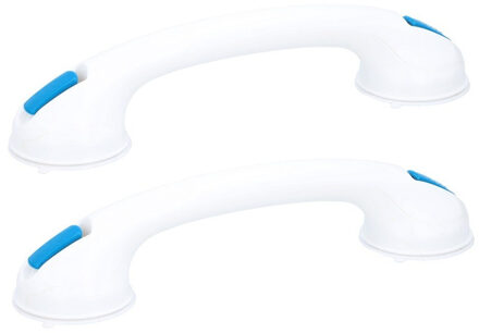 2x Stuks badkamer handgreep met zuignappen 40 cm
