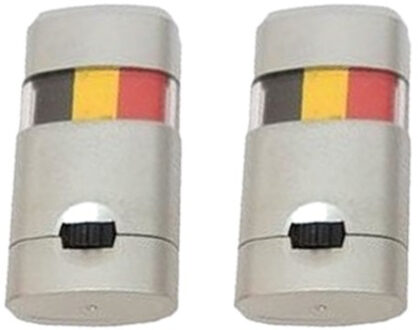 2x stuks Belgie schminkstiften zwart/geel/rood - Schmink