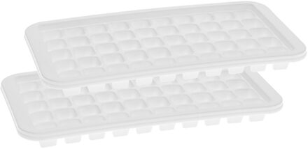 2x stuks Cocktail ijsblokjes/ijsklontjes vormen 50 vakjes