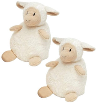 2x stuks happy Horse knuffel lammetje zittend 26 cm - Schapen knuffels speelgoed