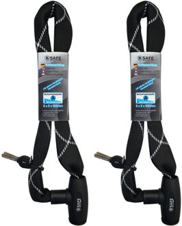 2x stuks hoogwaardige fiets en motoren kettingsloten 8 x 8 x 900 mm