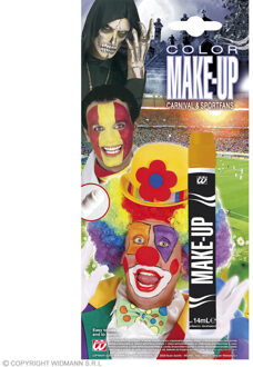 2x stuks make up schminkstiften oranje - Oranje supporters feestartikelen