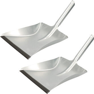 2x stuks metalen stofblikken verzinkt met rubberen lip