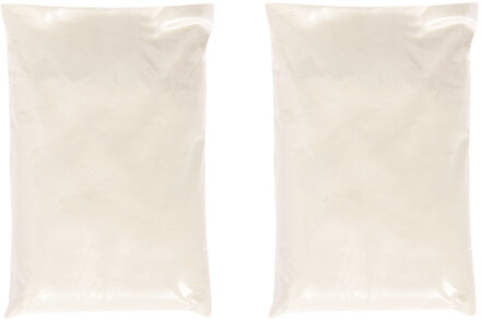 2x Stuks Pakje Voegenmiddel Voor Mozaiek Steentjes/tegels 500 Grams - Moziekvoegsel In Het Wit - Mozaiektegel