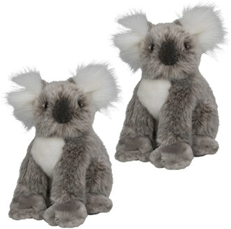 2x stuks pluche koala beer knuffel 18 cm